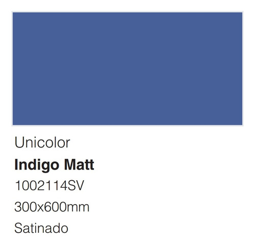 Ov Porcelanato Azul Mate   Indigo 1002114sv 30x60 