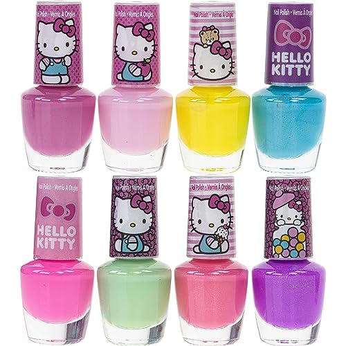 Townley Girl Hello Kitty - Juego De 8 Esmaltes De Uñas, A Ba