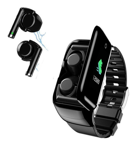 Reloj Inteligente Bluetooth 2 En 1 M7 Con Audífonos Fitness