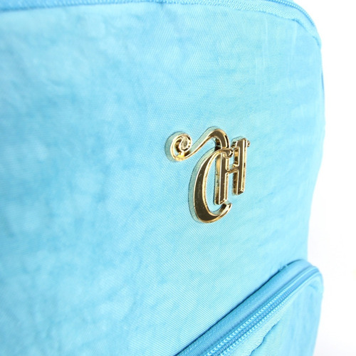 Imagem 5 de 7 de Mochila De Rodinha Com Alça Juvenil Capricho Dmw 11905 Azul