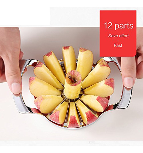 Cortador Y Descorazonador De Manzanas De Acero Inoxidable -