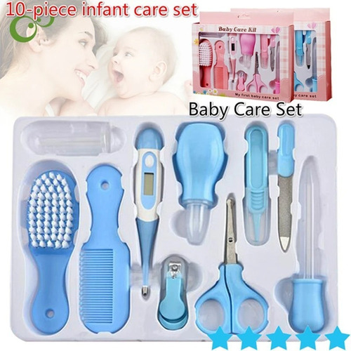 Set De 10 Pzas Accesorios Higiene Aseo Y Cuidado De Bebes