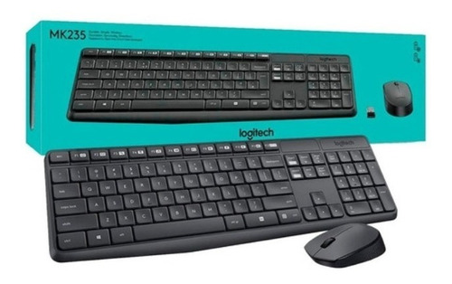 Kit Teclado Mouse Logitech Mk235 Inalámbrico Español