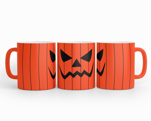 Taza Neón Calabaza Halloween