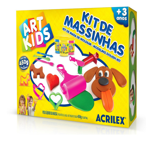 Kit 4 De Masas Acrilex