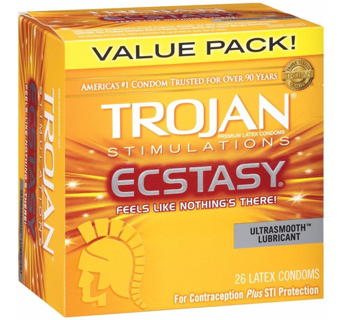 Preservativos Condones Trojan Ecs - Tasy Texturizado Caja 52