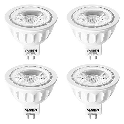 Sansun Bombillas Led Mr16 De 5 W, Repuesto Halógeno De 12 V