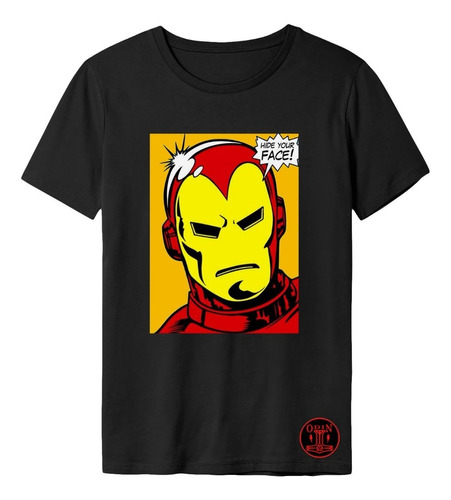 Polo Personalizado Motivo Iron Man Retro 002