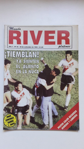 Mundo Riverplatense 45 Poster Jose Moreno Angel Labruna