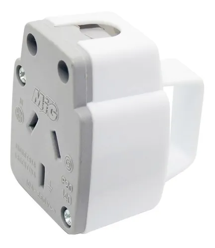 comprar Ficha Hembra 10a Con Asa 3 Patas Alargue 220v Mig Pack X10