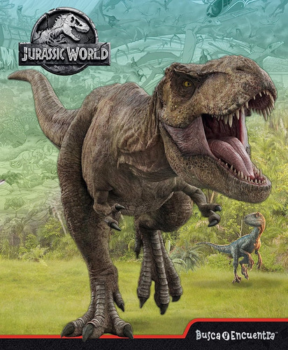 Libro De Actividades Busca Y Encuentra Jurassic World Niños