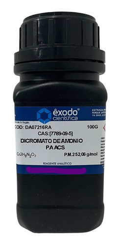 Dicromato De Amonio Pa Acs 100g