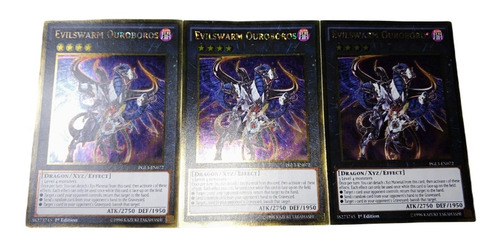 Yugioh - 3x Evilswarm Ouroboros Pgl3-en072