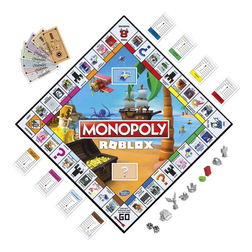 Juego De Mesa Monopoly Roblox Incluye Codigo Virtual