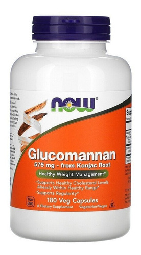 Suplemento en glucomanano NOW  NOW Foods GLUCOMANNAN glucomanano