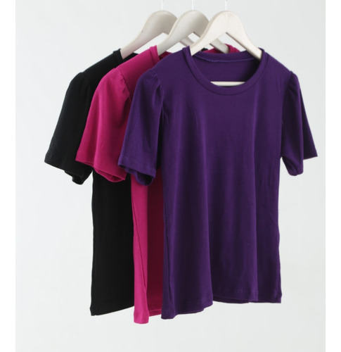 Remera M/c Morley A La Base Fucsia! Hermosa!