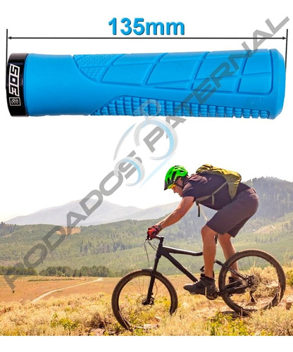 Imagen 2 de 6 de Puño Grip Manopla Con Seguro Comodo Mullido Mtb Ciclismo 305