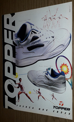 P105 Clipping Antigua Publicidad Zapatillas Topper Año 1993 (Usado)