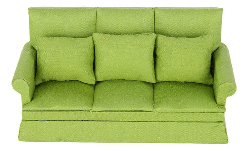 Sofá Tipo Casa De Muñecas, Tamaño Pequeño, Tamaño 1:12, 3 Un