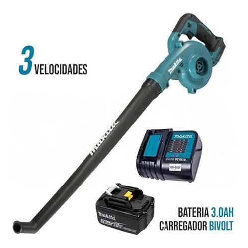 Soprador De Folhas  Makita Dub186z 18v Makita 5ah Completo