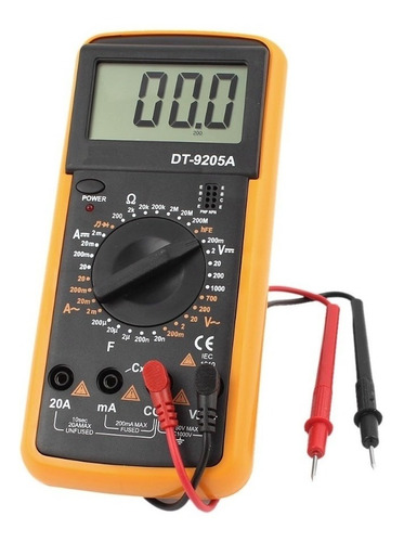 Tester Multimetro Capacimetro Pantalla Digital Dt-9205