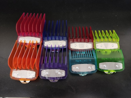 Imagen 3 de 3 de Kit De Peines Premium Para Máquinas Barbero Colores Negros