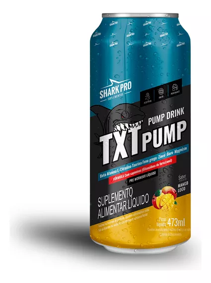 Pré Treino Txt Drink Shark Pro - Caixa Com 6un De 473ml