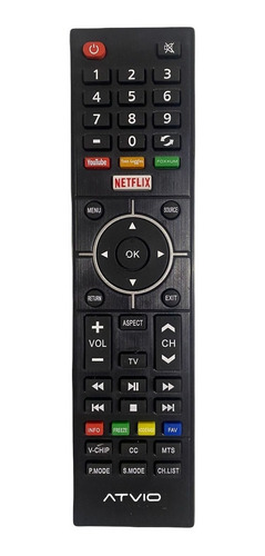 Control Remoto Atvio Smart Tv Atv3216iled + Pila