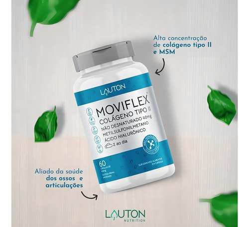 Suplemento en cápsulas de colágeno Moviflex de la serie clínica de Lauton Nutrition, 60 unidades