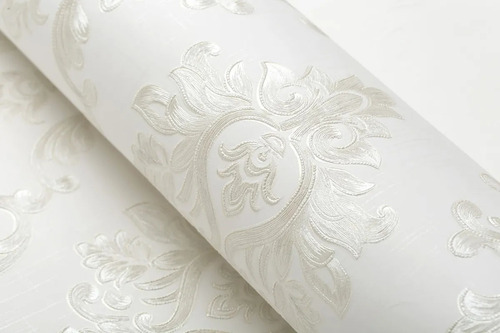 Imagen 3 de 8 de Papel Tapiz Estilo Damasco Europeo Textura Pared Elegante