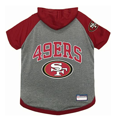 Pets First San Francisco 49ers Hoodie T-shirt, Large