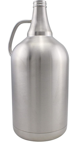 128 Oz De Acero Inoxidable Growler Cerveza Aislado