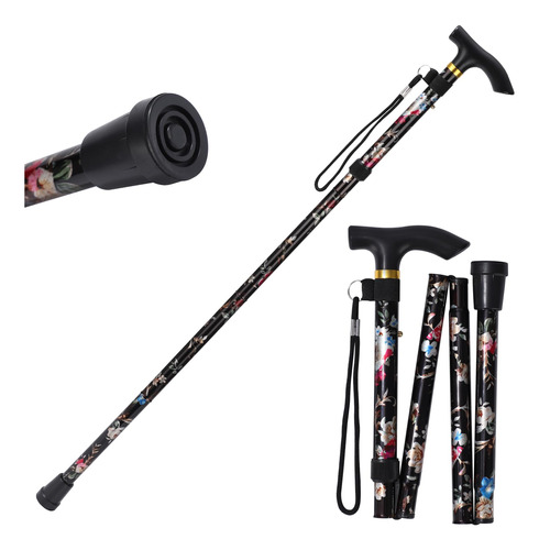 Walking Cane Anckne Cane Para Mujer, Ligero, Altura Ajustabl