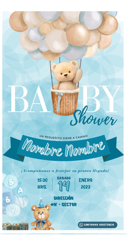 Invitacion Baby Shower Niño