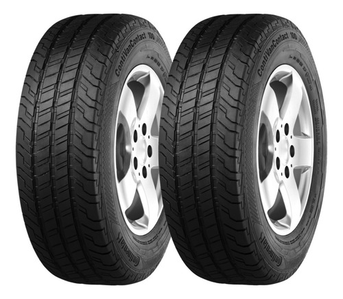Kit 2 Pneu 175/65r14c Continental Contivancontact 100 6pr