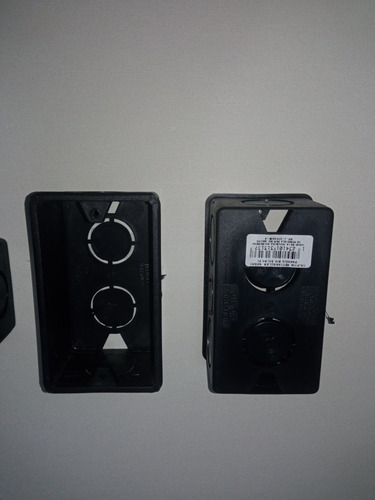 Imagen 2 de 3 de Cajetin Plastico 4x2 X 3/4 Negro Precio Por 3 Pza