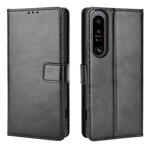 Funda De Anticaída For Sony Xperia 10 Iv Cuero Flip Cartera