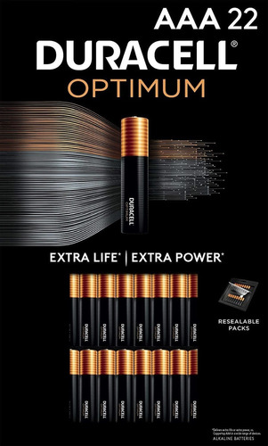 Pilas Duracell Optimum Aaa Potencia Duradera Pack De 22