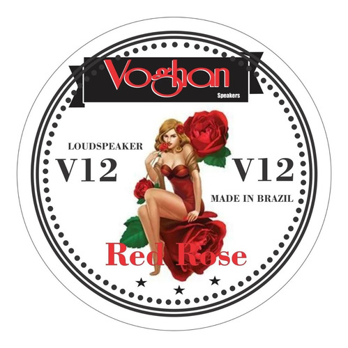 Imagem 4 de 4 de Alto Falante Guitarra V12 120w 8 Ohms Red Rose-voghan = V30