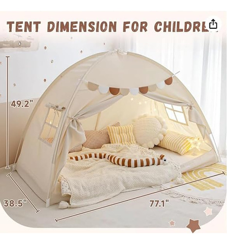 Tienda De Campaña Para Cama Individual Con Privacidad Interi