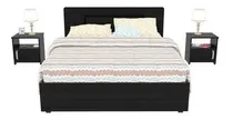 Comprar  Combo Cama + 2 Mesas De Noche Maderkit