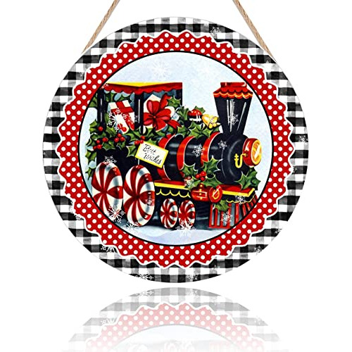 Señal De Tren De Navidad  Train Christmas , Decoracion...