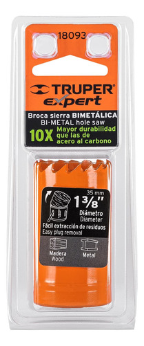 Sierra Copa Bimetal 1 3/8  (35mm) Truper