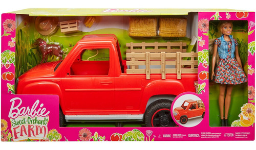 Barbie Camper Truck Grande De Granja Con Accesorios 