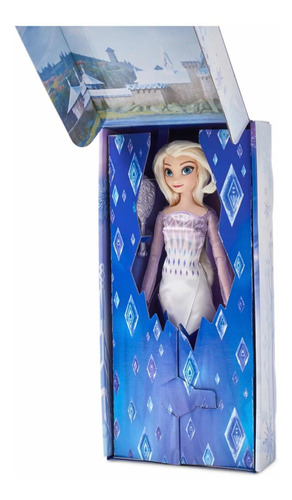 Reina Elsa Frozen 2 Muñeca 29cm + Cepillo Disney Store 2021