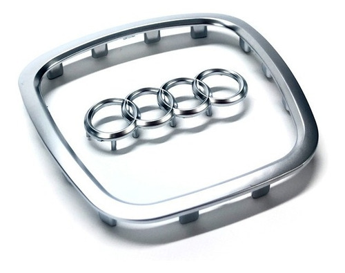 Imagen 6 de 7 de Marco Volante Y Logo Audi A3 A4 A5 A6 Q5 Q7 Cromado Pulido