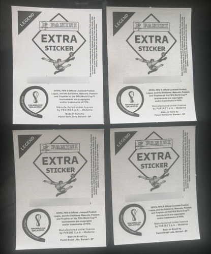 Imagen 2 de 2 de Extra Stiker Panini De Lionel Messi 4 Laminas