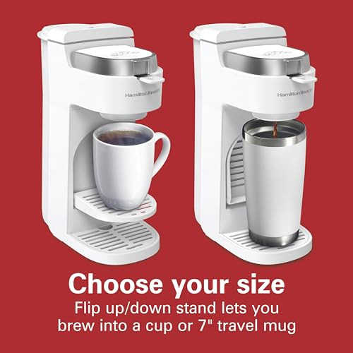 Hamilton Beach 47621 The Scoop Single Serve Coffee Maker & F