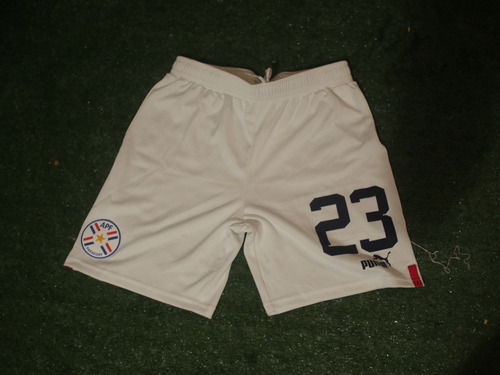 Short De Juego Seleccion De Paraguay Puma Talle M Num 23