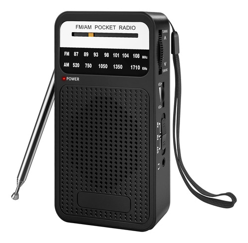 Radio Portátil Am Fm, Conector Para Auriculares